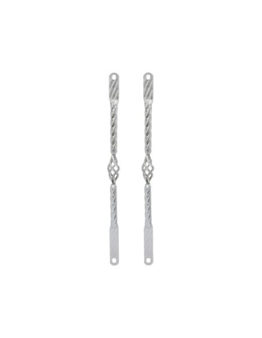 20 Cage Twisted Spring Fork Bars Chrome.